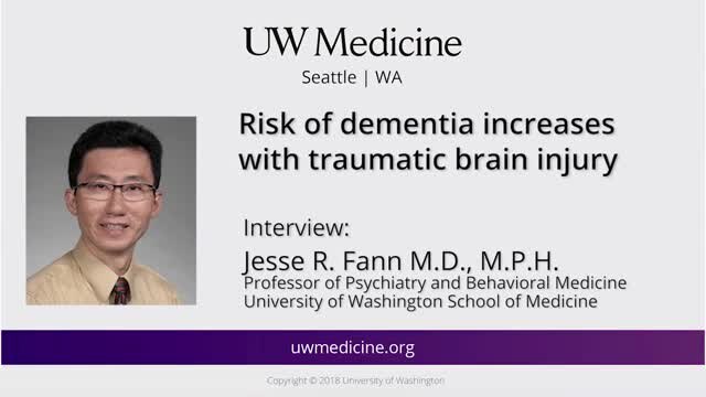 Traumatic brain injury increases risk of dementia
