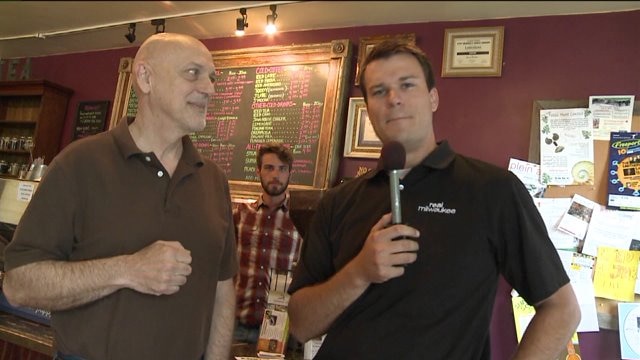 Chip talks with owner of Java House