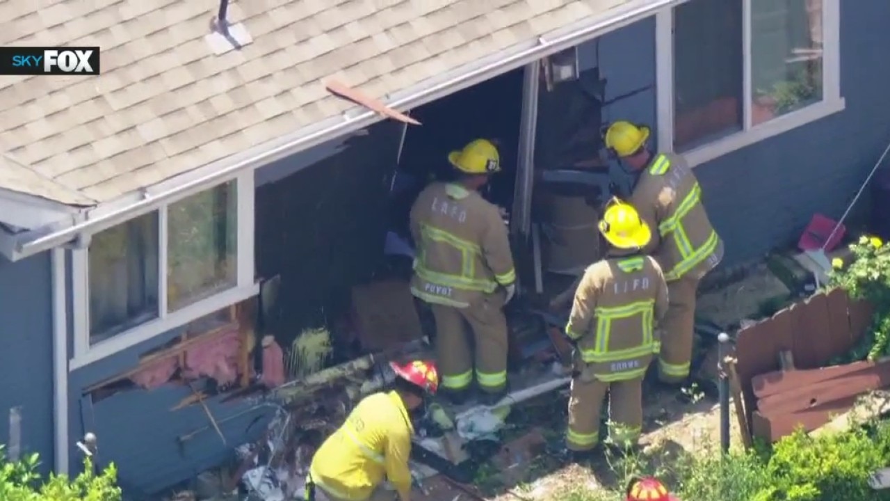 Vehicle crashes into Koreatown home