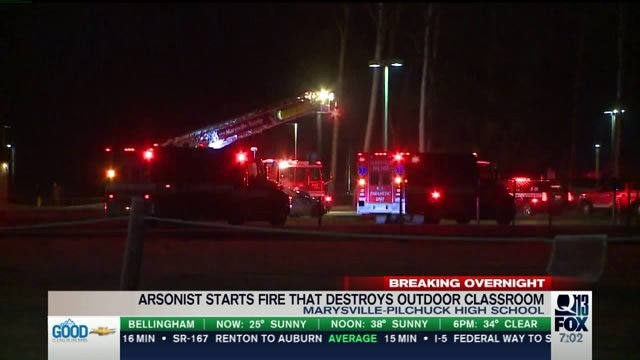 Arson suspected in fire that destroyed classroom at Marysville-Pilchuck High School