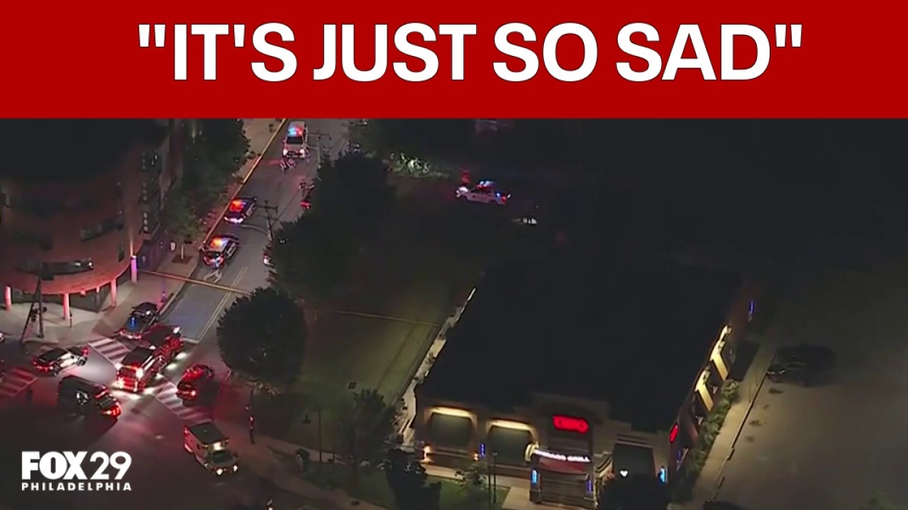 3 shot outside Uno Pizzeria near Widener University