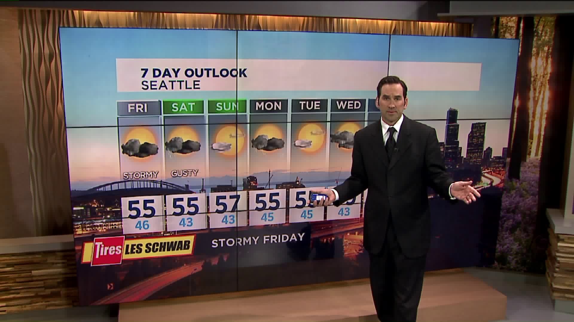 Q13 News evening weather forecast