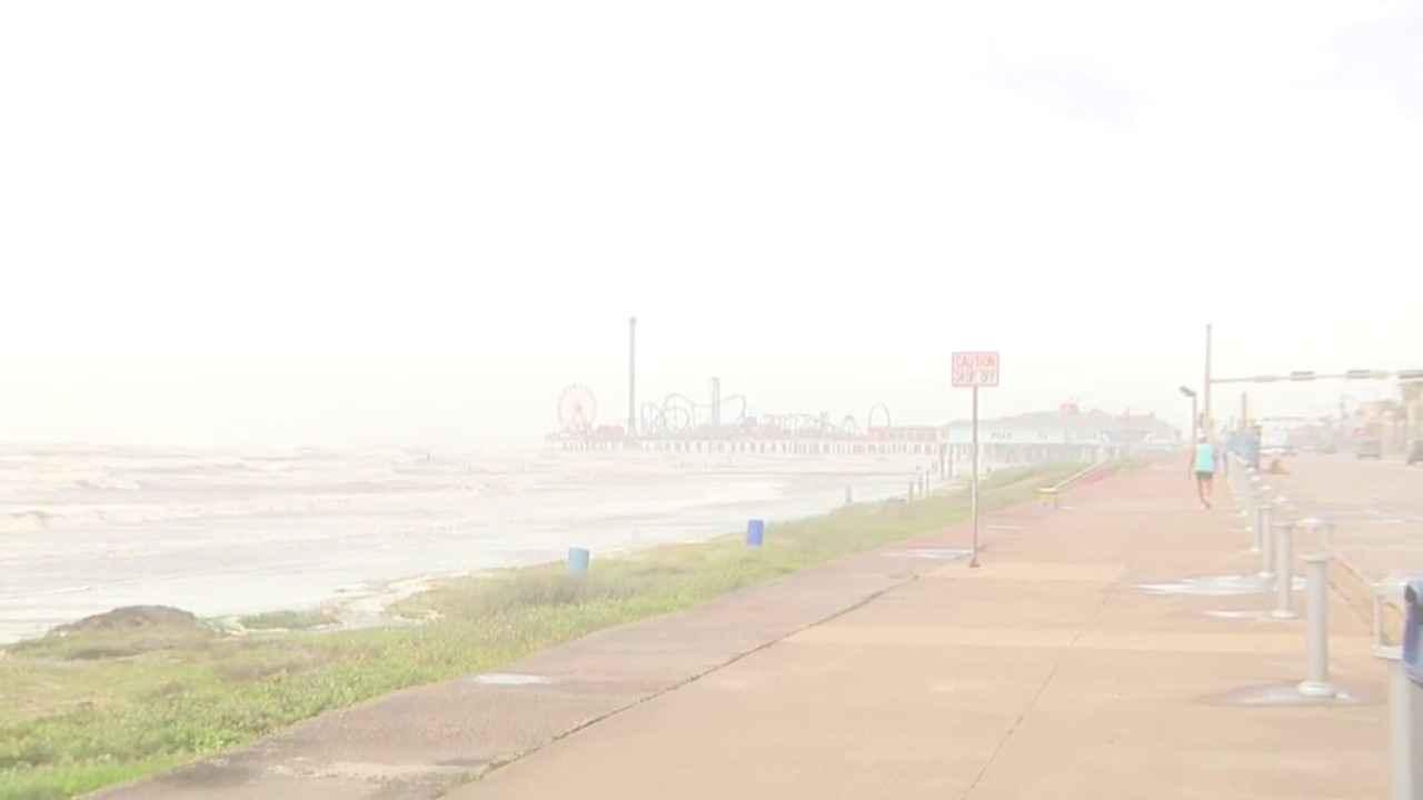 High winds from Tropical Storm Arthur battering Galveston