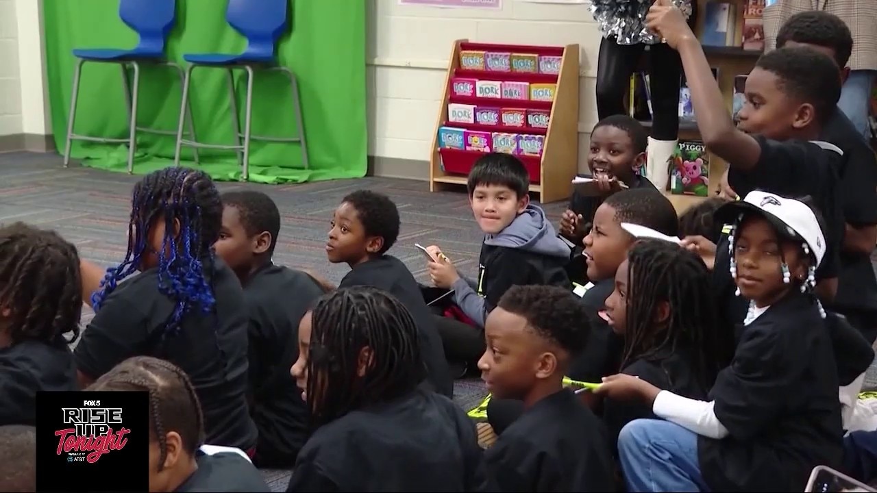 Falcons star delivers 5,000 books with an urgent warning