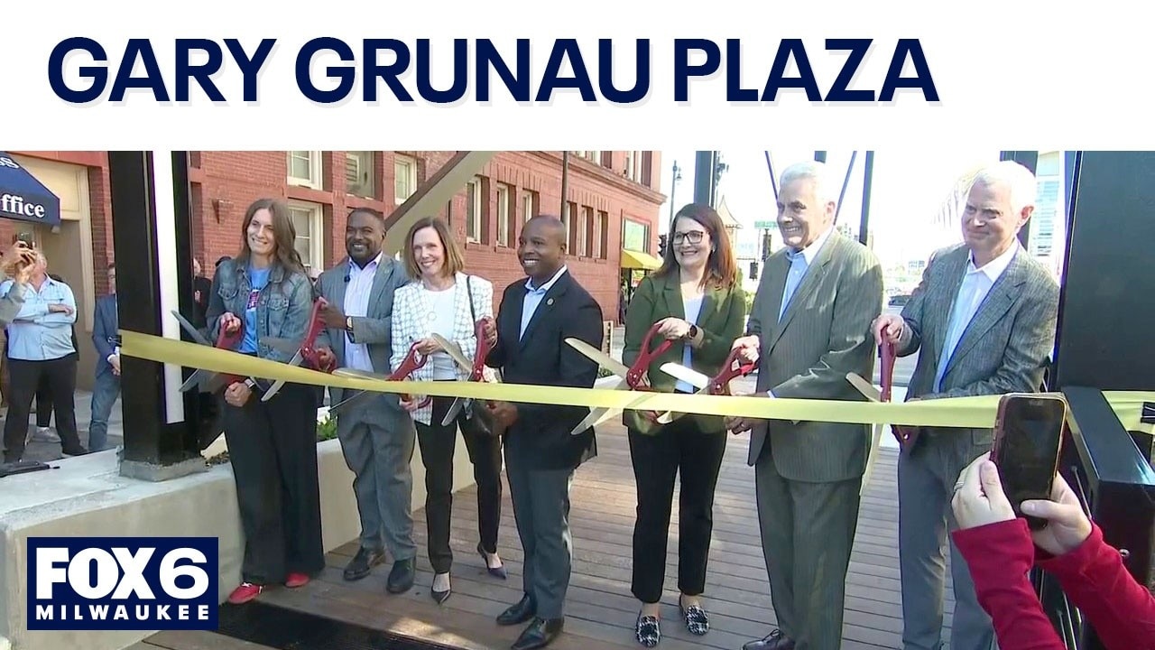 Milwaukee celebrates opening of Gary Grunau Memorial Plaza