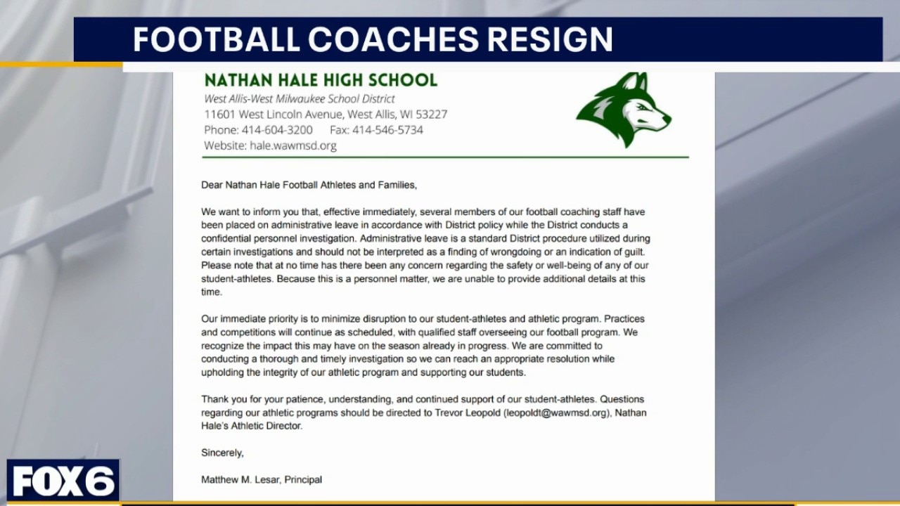 Nathan Hale HS football coaches placed on leave, several resign