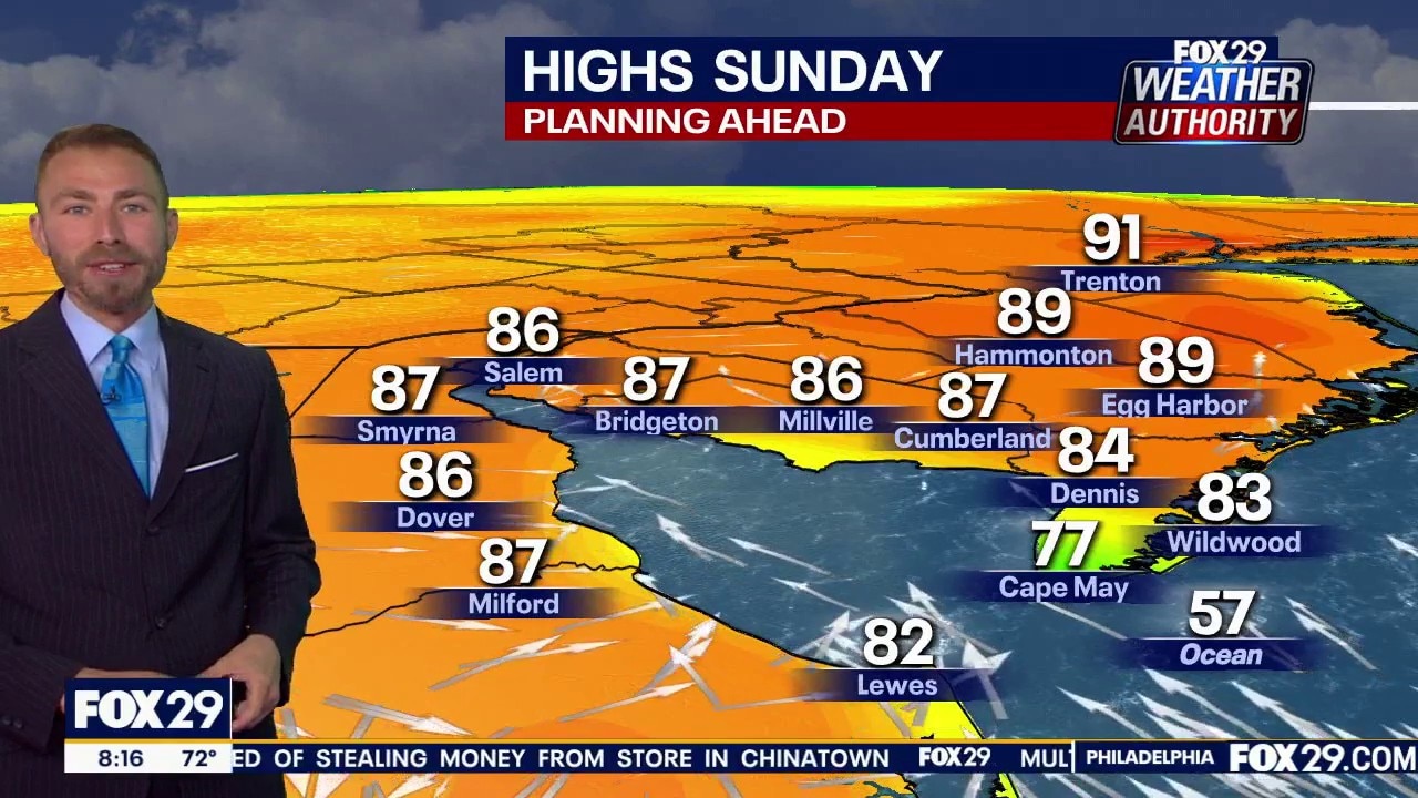 Philadelphia weather: Sunday morning forecast