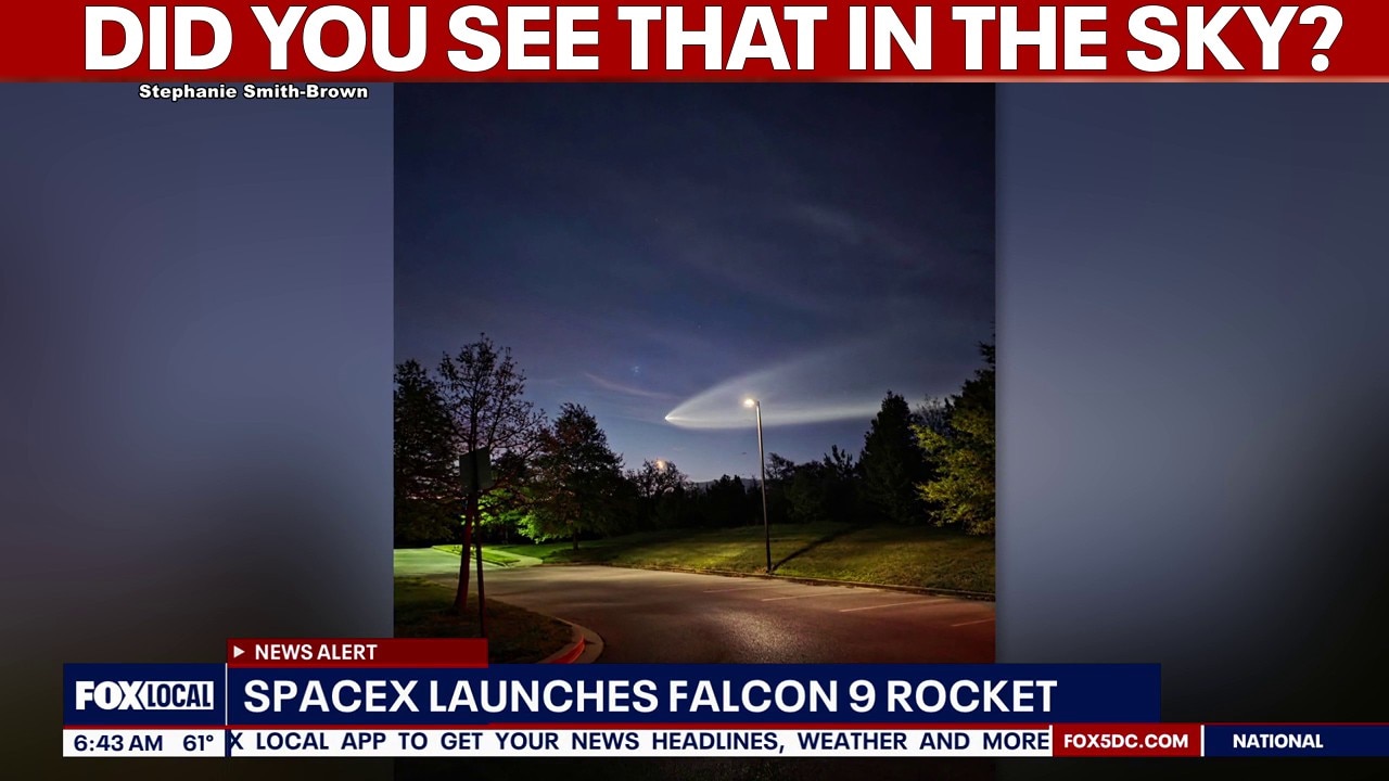 Bright glow over DMV likely 'Space Jellyfish' from Space X launch