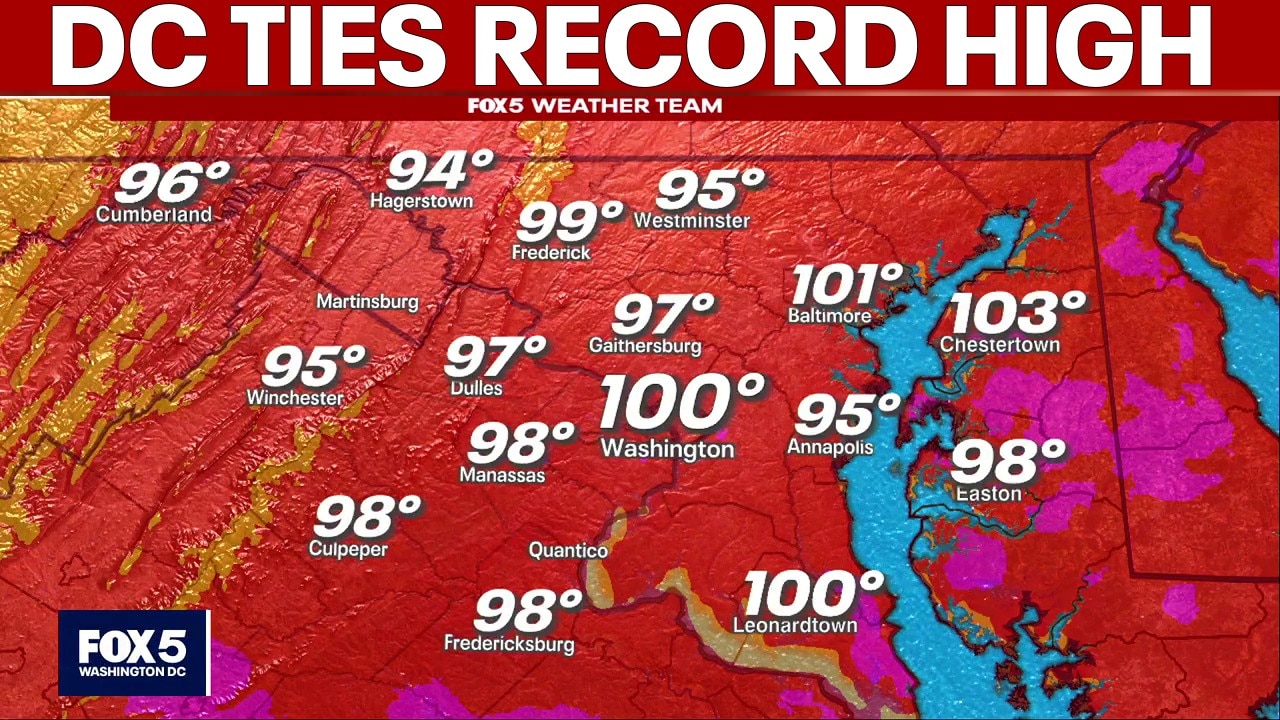 DC ties record high on Fourth of July