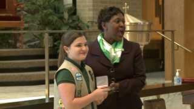 Girl Scout honored for bravery