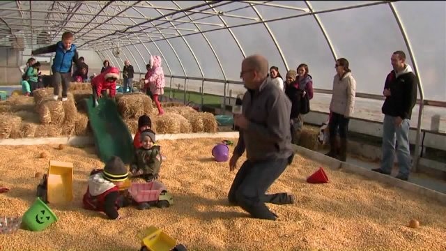 Kramp checks out all the fun at Borzynski`s Farm & Floral Market