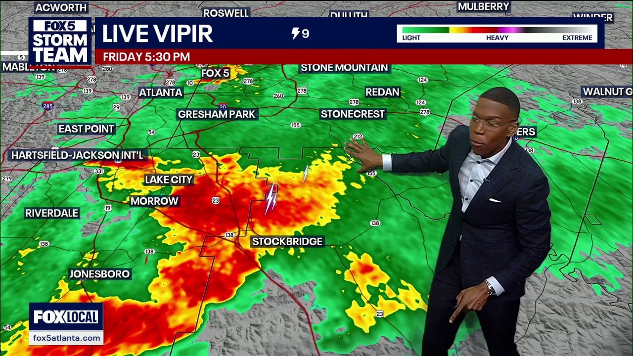 Friday evening forecast