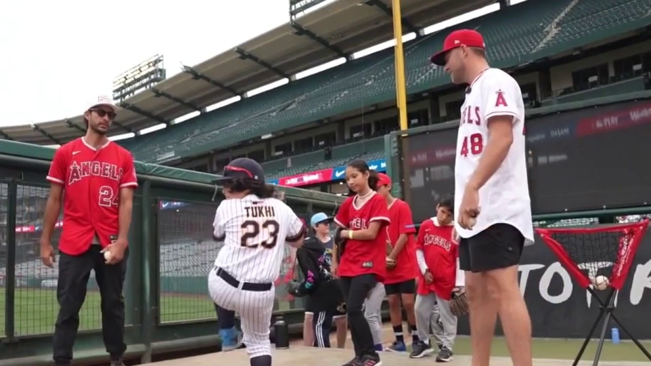 Angels host Youth Play Ball clinics
