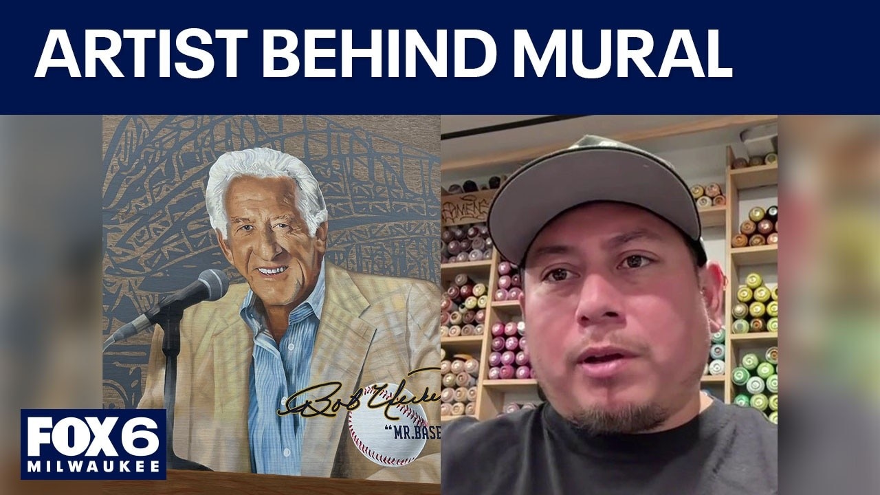Milwaukee artist behind Bob Uecker Mural | FOX6 News Milwaukee
