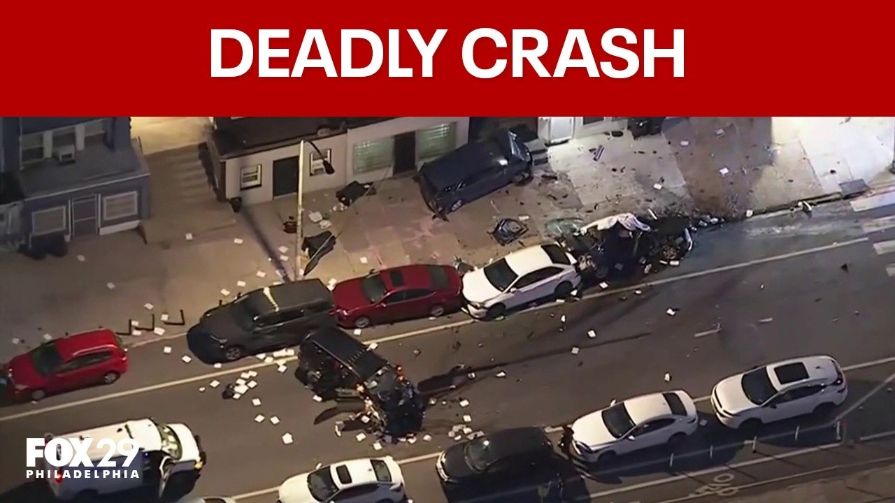 Driver, dog killed by speeding SUV that ran red light in West Philadelphia: police