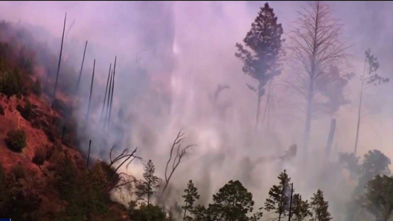 Wildfire burns near Santa Rosa