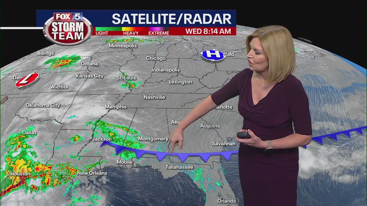 Wednesday morning forecast update