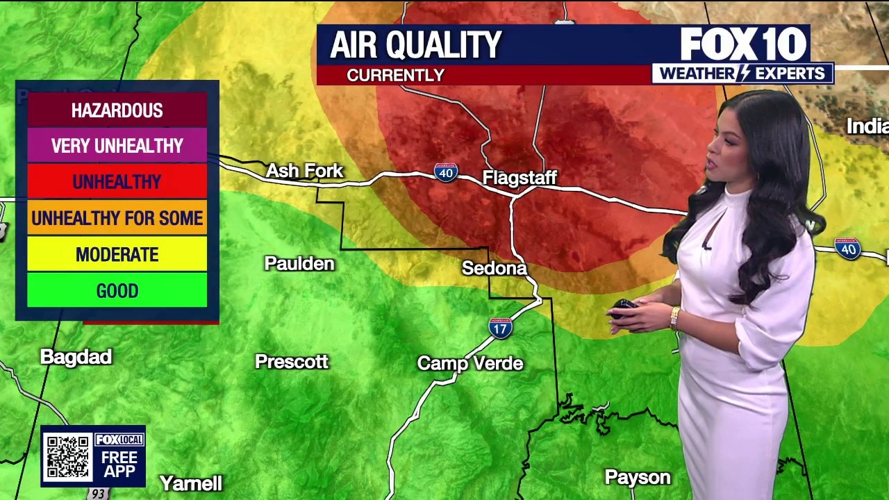 Air quality alerts due to Arizona wildfires