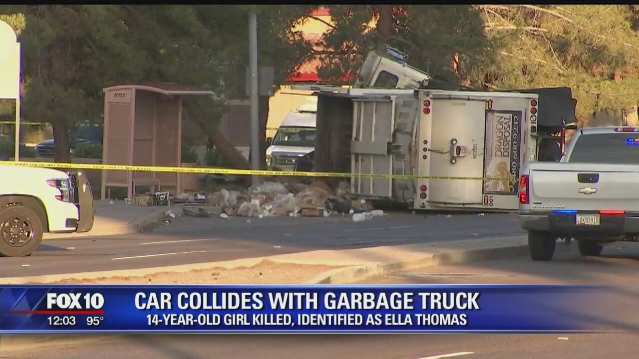 14-year-old girl killed in accident involving dump truck