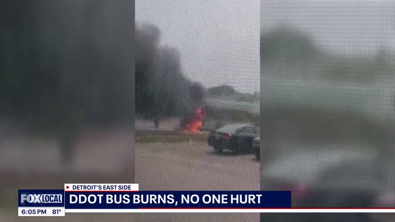 DDOT bus burns, no one hurt