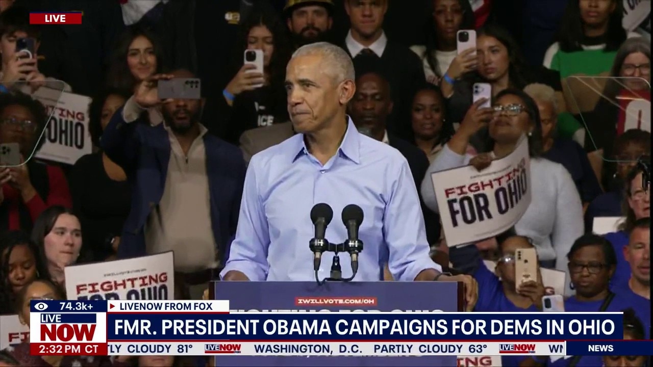 Fmr. President Obama campaigns for Democrats in Ohio