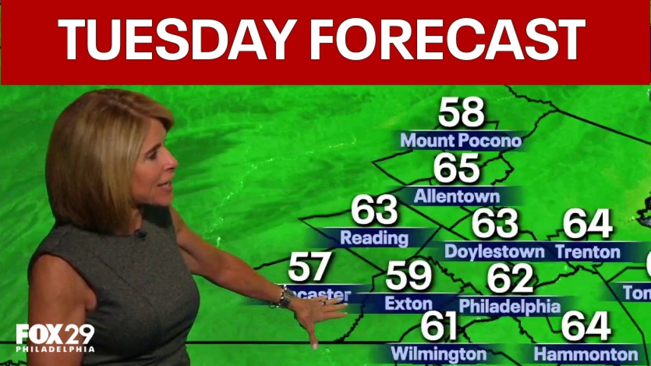 Philadelphia weather: Tuesday evening forecast