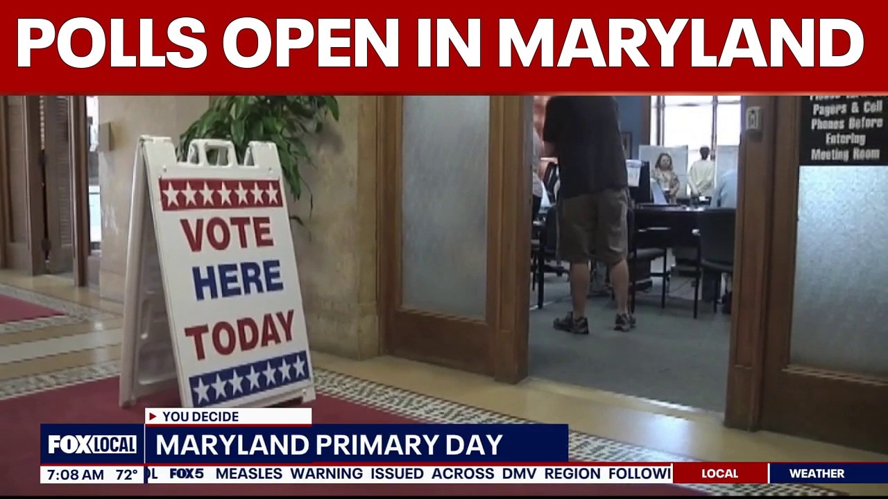 Maryland 2026 primary election: Polls open across state