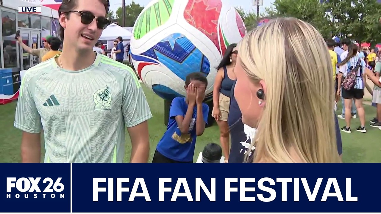 World Cup fans at Houston Fan Festival for Appreciation Day