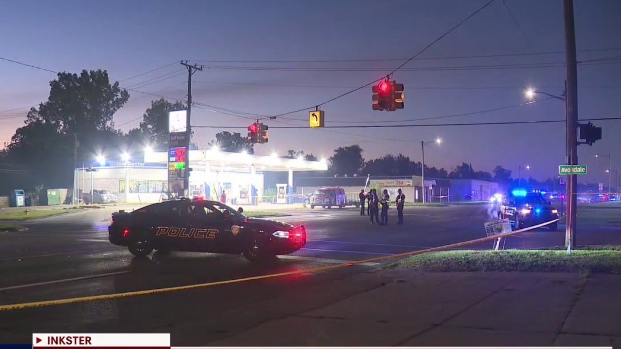 Inkster police at scene of pedestrian crash