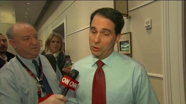Gov. Scott Walker denies comparing liberal protestors to terrorists
