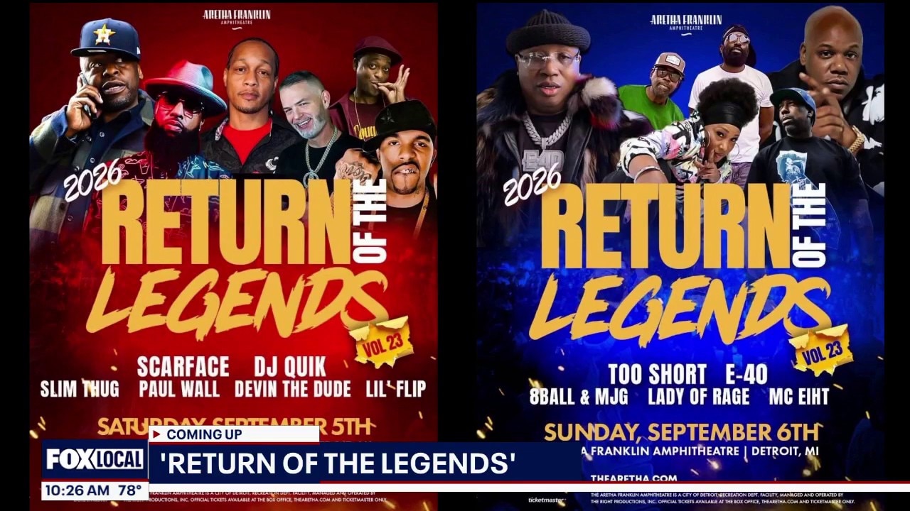 'Return of the Legends' takes over The Aretha this Labor Day weekend