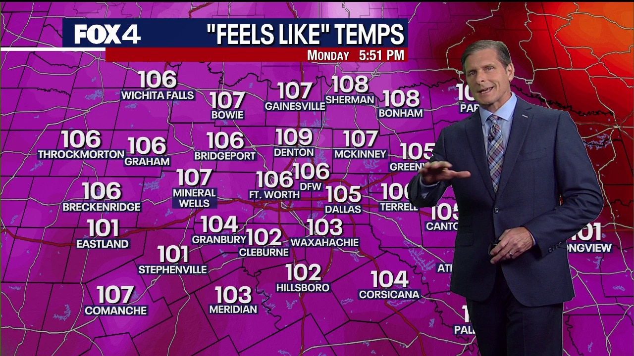 Dallas weather: August 24 evening forecast