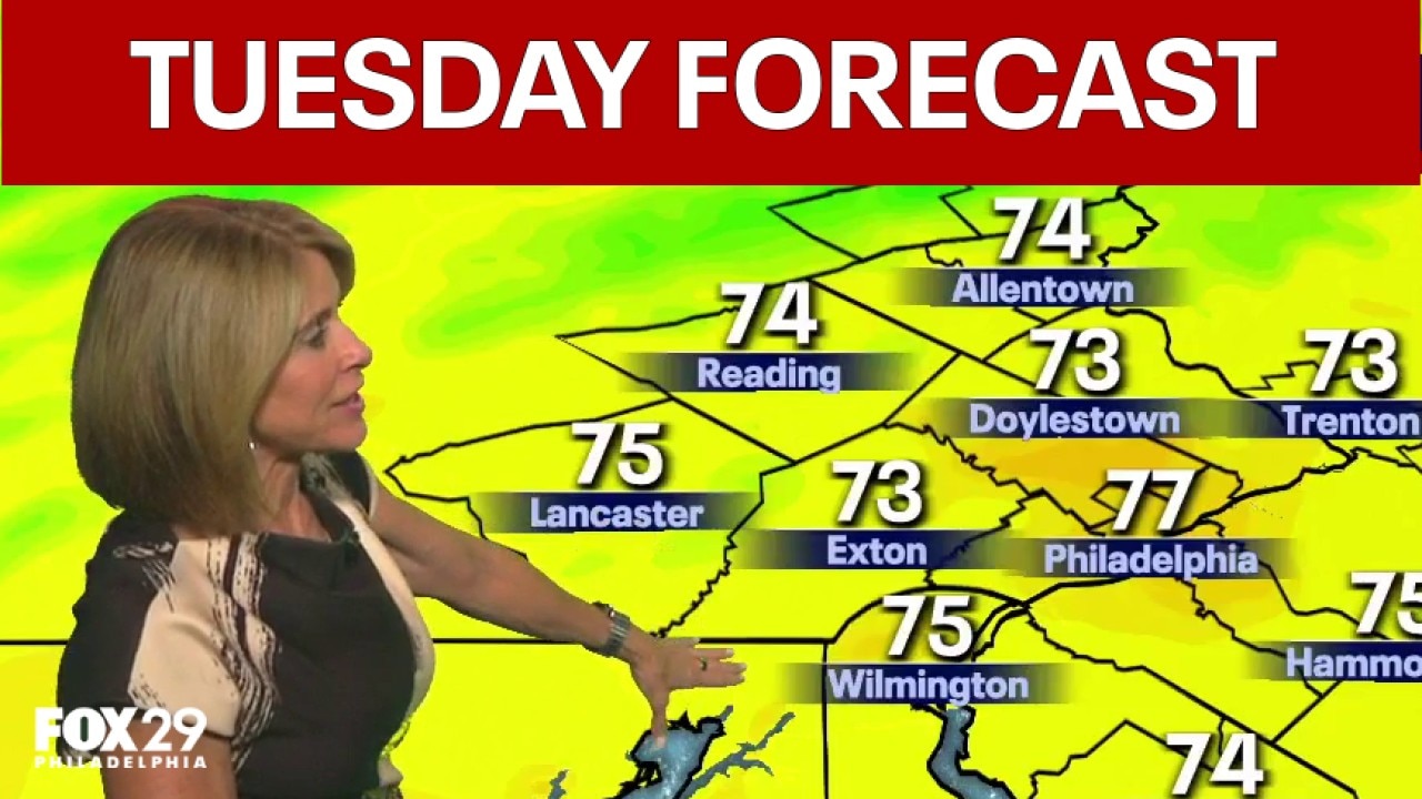 Philadelphia weather: Tuesday evening forecast