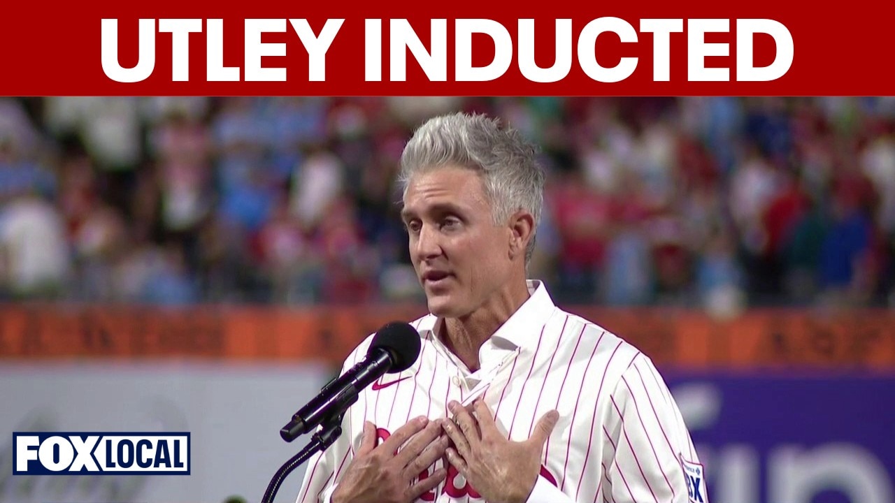 Chase Utley inducted to Philadelphia Phillies' Wall of Fame
