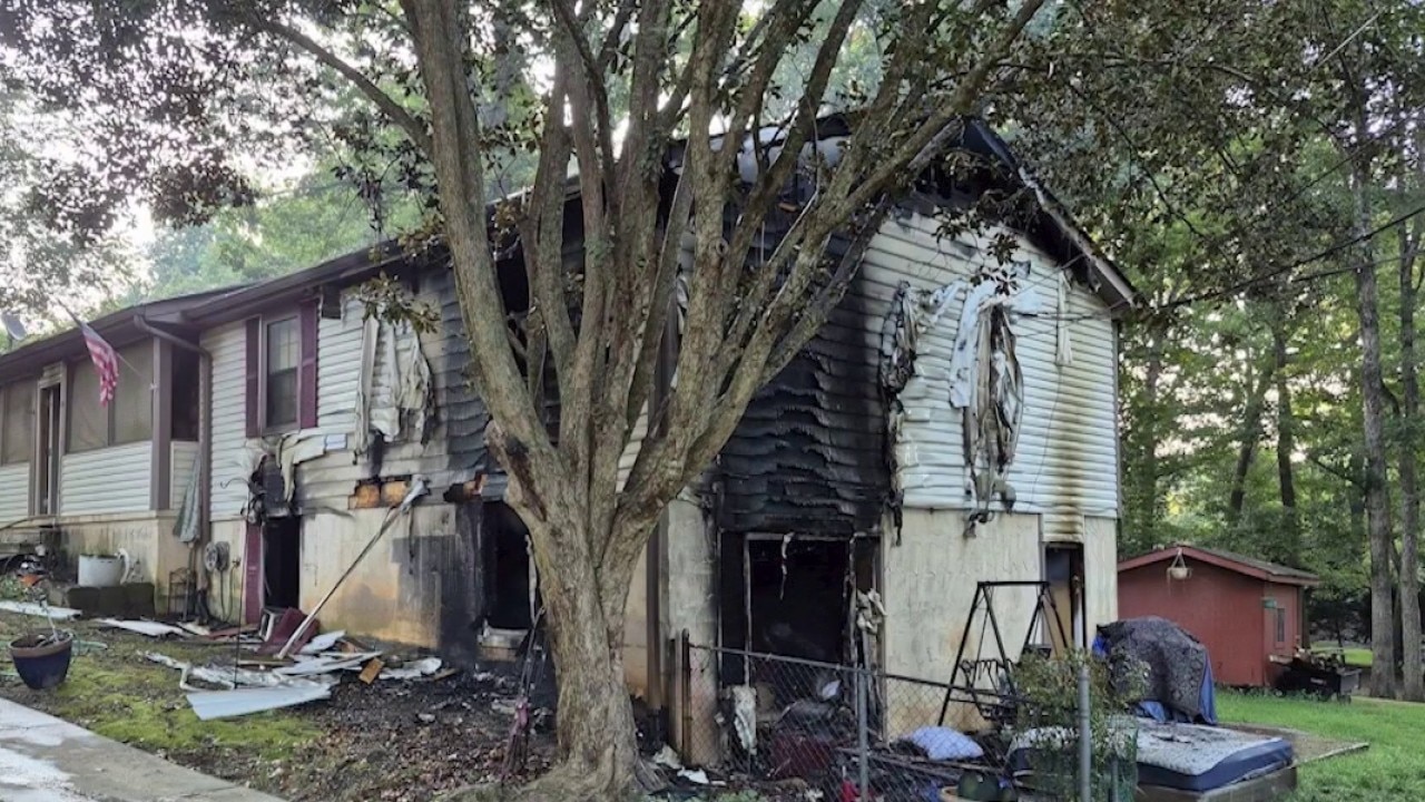 Lawrenceville house fire leaves two critically hurt