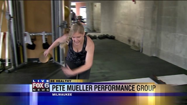 Laura learns a workout routine that targets the glutes