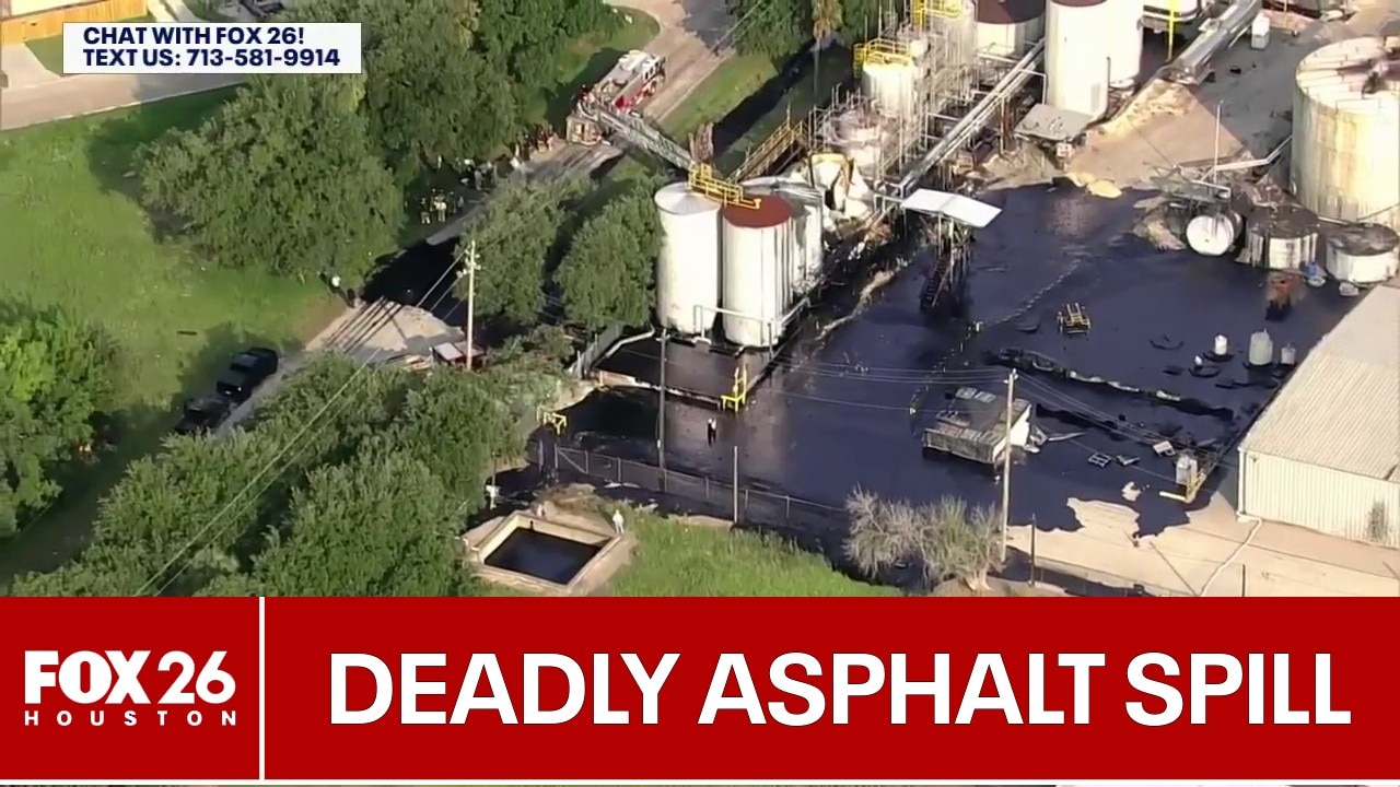 Asphalt spill kills 1 in South Houston