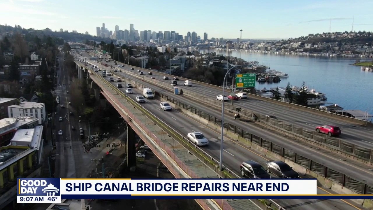 Seattle's Ship Canal Bridge repairs near end