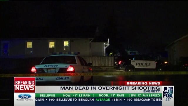 One dead in overnight shooting in Everett