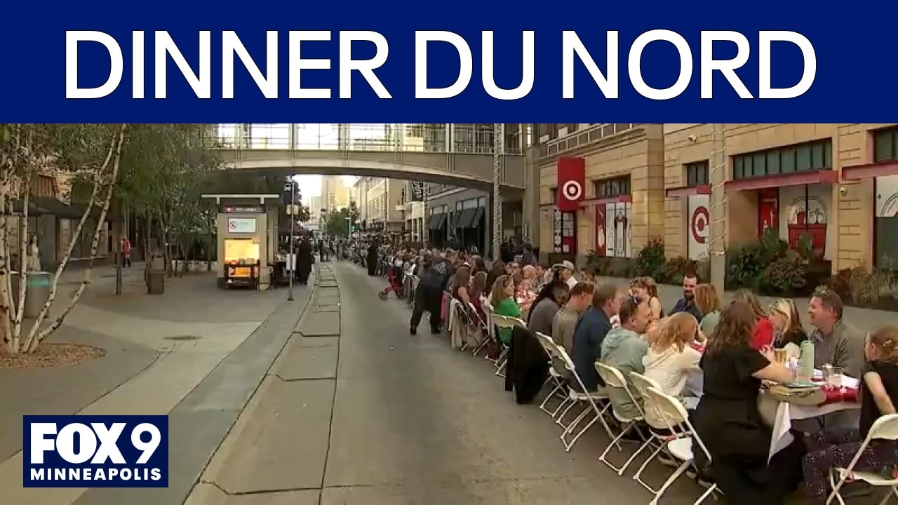 America’s longest dinner table takes over Nicollet Mall