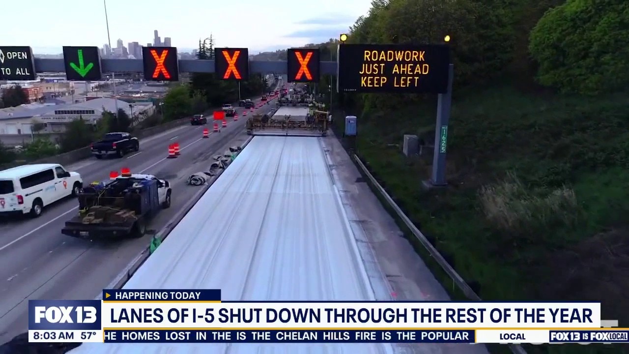 Revive I-5 resumes in WA, major closures expected for the rest of the year