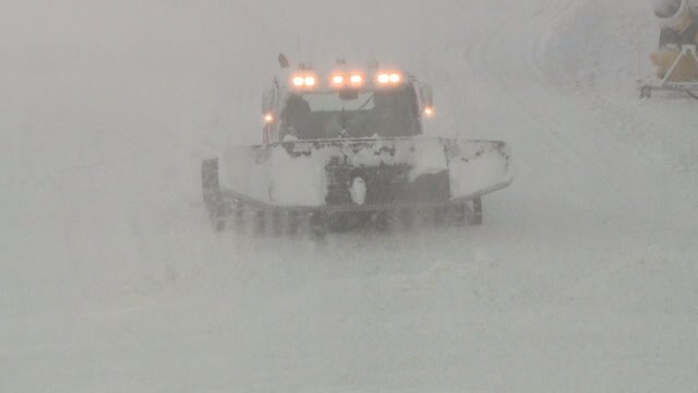 Skiers enjoy fresh-made powder at Little Switzerland Ski Area