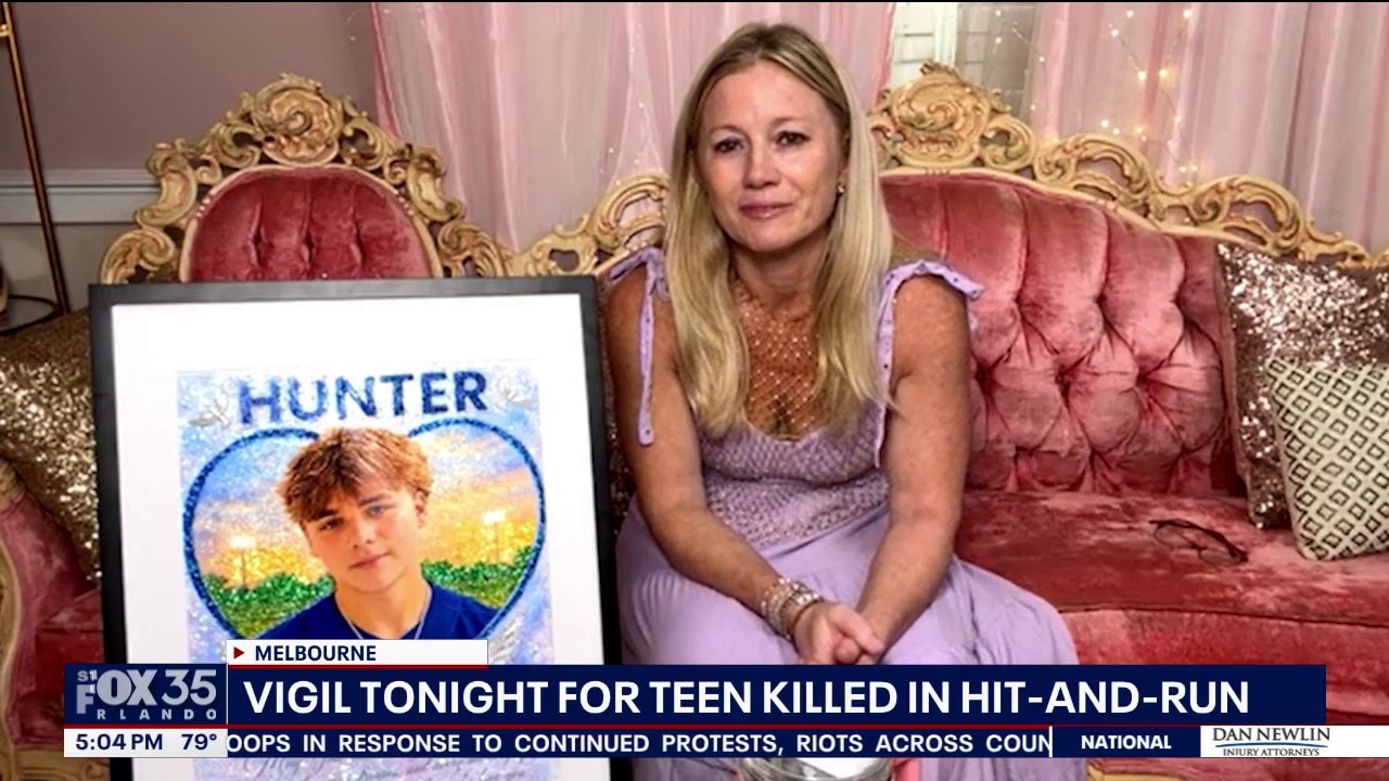 Friends, classmates hold vigil for 14-year-old Hunter Russey