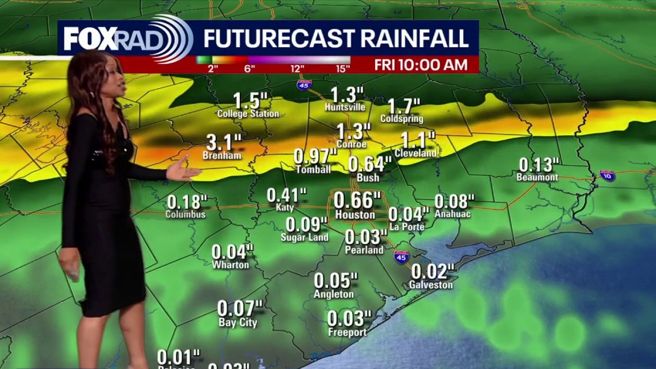 Houston weather: Rain expected throughout the day on Friday