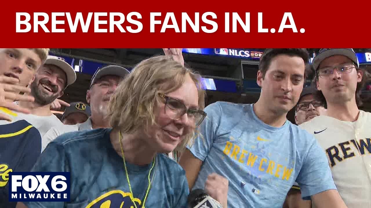 Brewers sweep Dodgers, fan reaction in Los Angeles