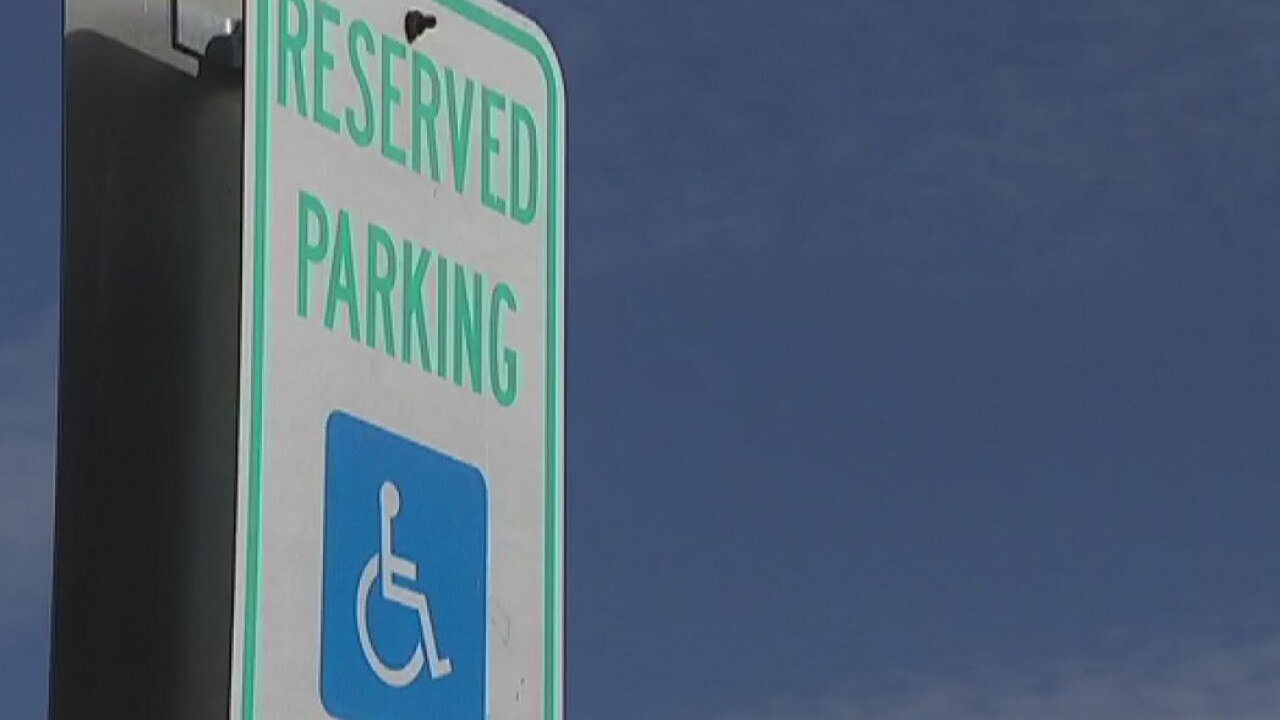 Don't park in handicapped parking