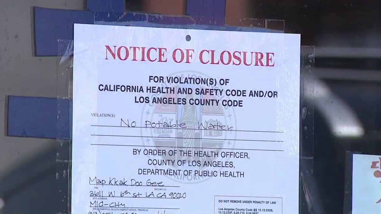 Boil water notice over E.coli lifted in Koreatown