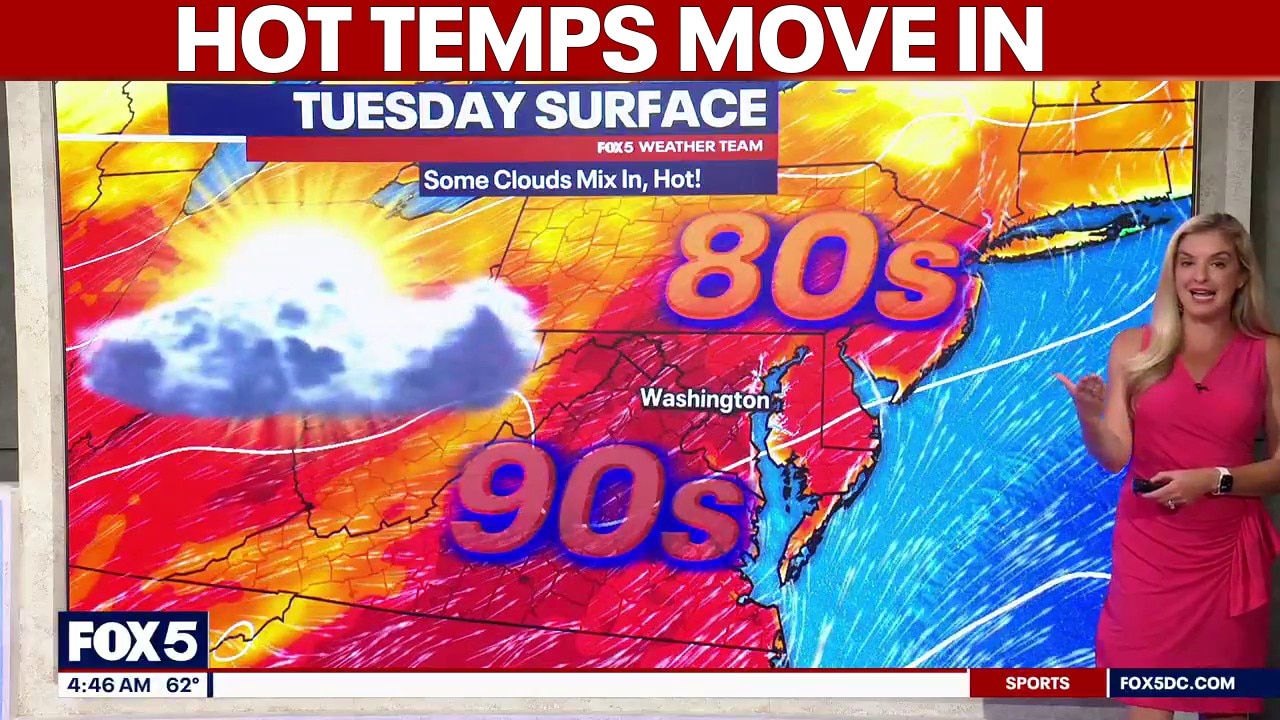 DC weather: Hot stretch begins Tuesday