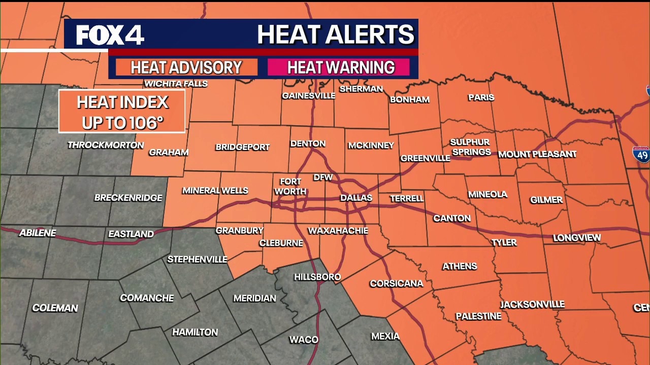 Dallas weather: July 26 morning forecast