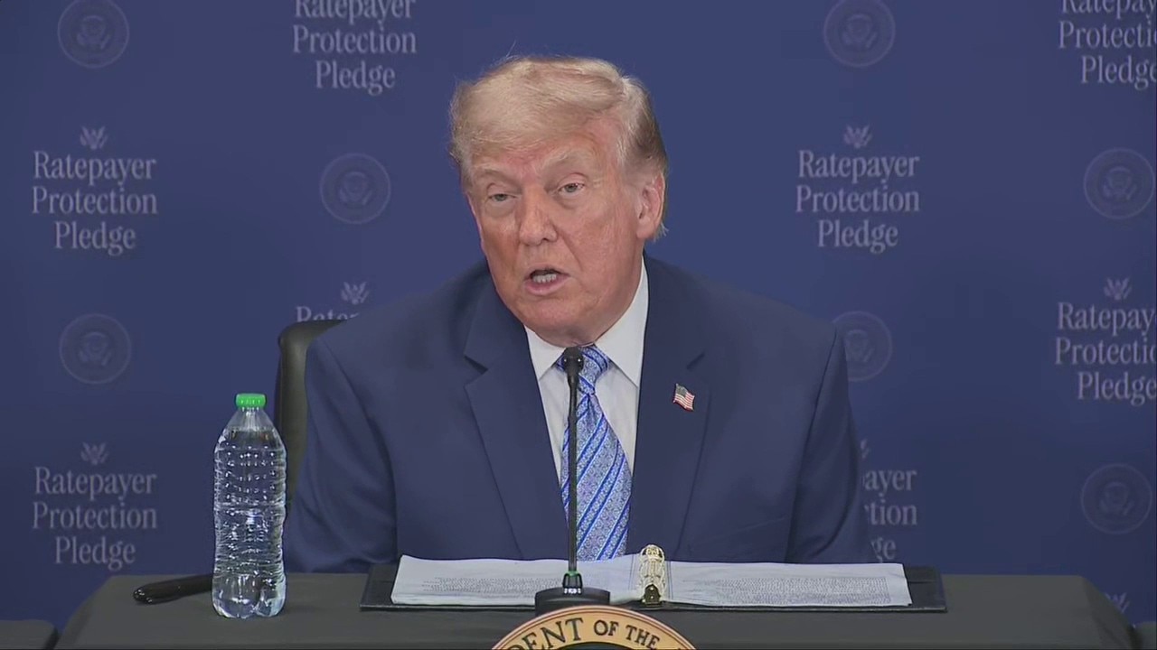 Trump says corporations, not consumers, will pay for AI data centers